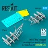 RESKIT RSU72-0275 Mi-8 Hip weapon mounting frame with BD3-57KrV for Hobby Boss kit (UKRAINE Late) (2 pcs) (3D Printed) (1/72)